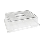 Thumbnail image #1 for Steelite International Creations 6470ML11 GN 1/2 Clear Dome Melamine Food Pan Cover, 13 x 10.75 x 3.5 in