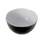Thumbnail image #1 for Thunder Group Pearl RF5065BW Round Melamine Bowl, 36 oz., 6-1/2 in. Diameter, Two-Tone Black Case of 48