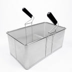 Thumbnail image #2 for Italiana FoodTech, Inc. B11 Full-Size Rectangular Stainless Steel Pasta Basket