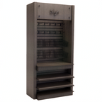 Thumbnail image #1 for Axis Designs Micro Market Fixtures IUMB-4296 Micro Market Merchandiser, 42"W x 26-1/2"D x 96"H, Laminated Countertop, LED Lighting
