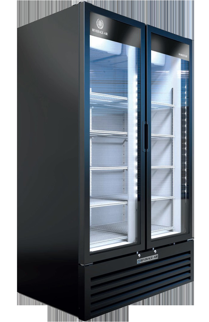 Product image #5 for Beverage Air Marketeer Two-Section Reach-In Glass Door Refrigerated Merchandiser, 37.42 Cu. Ft.