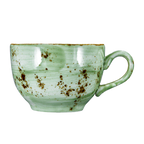 Thumbnail image #1 for Vertex China London Terra LTJ-1 8 oz China Coffee Cup with Handle, Hand-Painted Terra Jade, Non-Stackable Case of 3 Dozen