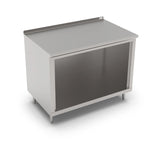 Thumbnail image #5 for John Boos 4CO6R1.5-3048 Stainless Steel Open-Front Cabinet Base Work Table, 48"W x 30"D, 16-Gauge 300-Series Top, 1-1/2" Rear Riser