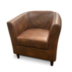Thumbnail image #1 for JustChair Manufacturing U58718-COM Outdoor Lounge Arm Chair, Upholstered Rounded Back and Seat, High Arms, German Beech Wood Frame, COM