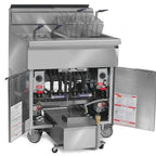 Thumbnail image #3 for Imperial (Middleby) IFSSP250 Gas Floor Model Tube-Fired Fryer, 2-Vat, 50 Lb. Each, Built-In Filter, 5.5 GPM Pump