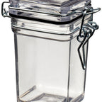 Thumbnail image #1 for JB Prince RB125 3 Mason Jar, 3-3/4 oz, Cube, Plastic, Transparent