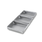 Thumbnail image #1 for Chicago Metallic Bakeware 41695 3-Pan Cinnamon/Package Roll Pan Set, Aluminized Steel, 9-7/8" x 22-1/8" Case of 6