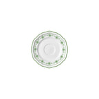 Thumbnail image #1 for Steelite International Folio, Porcelain 62534FP823 Round Porcelain Saucer, 5 Inch, Adelina Giselle Green Case of 2 Dozen