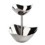 Thumbnail image #1 for Global Tableware Collective Zieher Buffet KG2187 Zieher Triangle Stainless Steel Tabletop Menu Card Holder, 5-1/8"W x 6-1/2"H