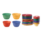 Thumbnail image #1 for G.E.T. GET BC-70-MIX . . Melamine Bouillon Cup, 7 oz, Assorted Colors Dozen Case of 4 Dozen
