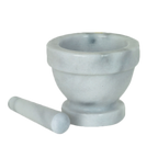 Thumbnail image #1 for Thunder Group MRGR002 Marble Bowl-Style Mortar and Pestle Set, 5-Inch Diameter Case of 8