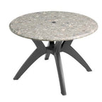 Thumbnail image #2 for Grosfillex US850002 Y-Leg Pedestal Table Base, Resin, Charcoal, for 42–48 in Poolside Tables