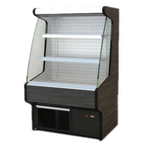 Thumbnail image #1 for RPI Industries Bandit SCRFC3660R Open-Air Refrigerated Display Case, 36"W x 60"H, Self-Contained, 2-Tier Shelves