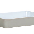 Thumbnail image #1 for Cal-Mil 24132-1410-102BW Rectangular Melamine Bento Sushi Box with Bowl, Ash, 14 x 10-1/2 x 3 in Case of 3