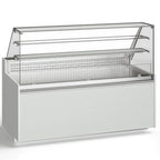 Thumbnail image #1 for GTI Designs E-Line ELVT-1650 66.5" Refrigerated Display Case with LED Lighting, Refrigerated Bottom Level and 2 Ambient Shelves