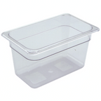 Thumbnail image #1 for Libertyware 2146 Clear Polycarbonate Food Pan, 1/4 Size, 6-Inch Deep Case of 24