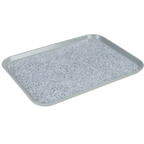 Thumbnail image #1 for Dinex DXSMC1520NSM23 Fiberglass Patient Tray, Gray Marble, 15 x 20 in., Molded-In Non-Skid Surface