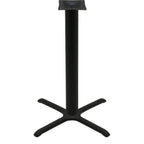 Thumbnail image #1 for Oak Street B30-4-BAR Bar-Height Steel Table Base, 30" x 30" Base Spread, 4" Column, Black Finish