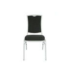 Thumbnail image #2 for G & A Commercial Seating Artisan 2405-ST GR5 Stackable Banquet Chair, Upholstered Square Back with Handhold, Grade 5 Upholstery