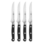 Thumbnail image #2 for Zwilling J.A. Henckels Pro 1002866 4-Piece Steak Knife Set, Hardened High-Carbon Steel Blades, Polymer Handles
