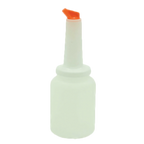 Thumbnail image #1 for Thunder Group PLSNP02O 2-Quart Plastic Storer and Pour Bottle with Color-Coordinated Spout and Cap, Orange Case of 6