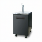 Thumbnail image #1 for Blue Air FSE LLC BDD23-1B-HC Commercial Keg Cooler, 23-3/8"W, 1/2-Barrel Capacity, Single-Faucet Beer Tower, Black Exterior