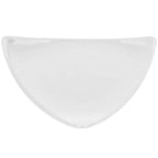 Thumbnail image #1 for CAC China Festiware TRG-21 Porcelain Triangular Plate, 11-1/2" x 11-1/2", 1-1/4"H, Flat Edge 1 Dozen