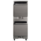 Thumbnail image #1 for Winston Foodservice CVap CHV7-05UV-ST Electric Stacked Half-Size Two-Compartment Convection Cook & Hold Oven with Programmable Controls