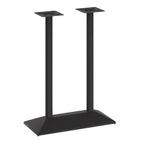 Thumbnail image #1 for Flash Furniture XU-DG-TB002-OUT-BLK-GG Dining Height Cast Iron Table Base, 2" Column, Black, 27"W x 15"D x 30-1/2"H
