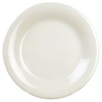 Thumbnail image #1 for Thunder Group CR007V Melamine Plate, Round, Wide Rim, 7-5/8 in, Ivory Case of 6 Dozen