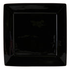 Thumbnail image #1 for Tuxton China DuraTux®© BBH-1016 Black Ceramic Square Plate, 10-1/8", Wide Rim 1 Dozen