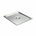 Thumbnail image #1 for Libertyware 5120 1/2 Size Solid Flat Stainless Steel Steam Table Pan Cover with Handle Case of 48