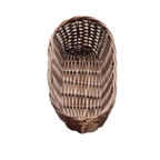 Thumbnail image #1 for TableCraft Products 2417 Oblong Hand-Woven Polypropylene Cord Basket, Black, 9 x 4 x 2 in. Case of 12