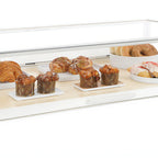 Thumbnail image #1 for Cal-Mil Blonde 3930-71 Pastry Display Case, Maple and White Metal, 24"W x 24"D x 10-1/4"H, Pull-Out Drawer