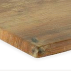 Thumbnail image #1 for JustChair Manufacturing Werzalit TTWRZ-3232-FINDUS Composite Outdoor Table Top, 32" Square, 1.5" Drop Edge, Hickory