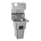 Thumbnail image #1 for Eagle Group -T Handsink Waste Receptacle, 20-Gauge Stainless Steel, Removable Factory-Installed Skirt