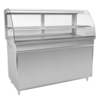 Thumbnail image #1 for RPI Industries Vienna VIHD4-20-R-CV-CC 57-1/8"W Full-Service Hot Display with Curved Glass Front and Ceramic Glass Heating Plate