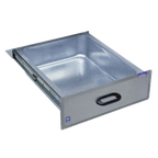 Thumbnail image #1 for Duke Manufacturing 176LK Work Table Drawer, 15"W x 20"D x 5"H, Stainless Steel Front, Galvanized Liner, Ball-Bearing Slides, Lock & Keys