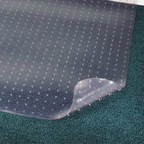 Thumbnail image #1 for Cactus Mat 3548F-4 Clear Vinyl Carpet Protector Runner, 4' Wide x 5/16" Thick, Light Textured with Rigid Anchor Points