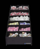 Thumbnail image #5 for San Jamar 2-Section Black Polystyrene Countertop Condiment & Straw Organizer