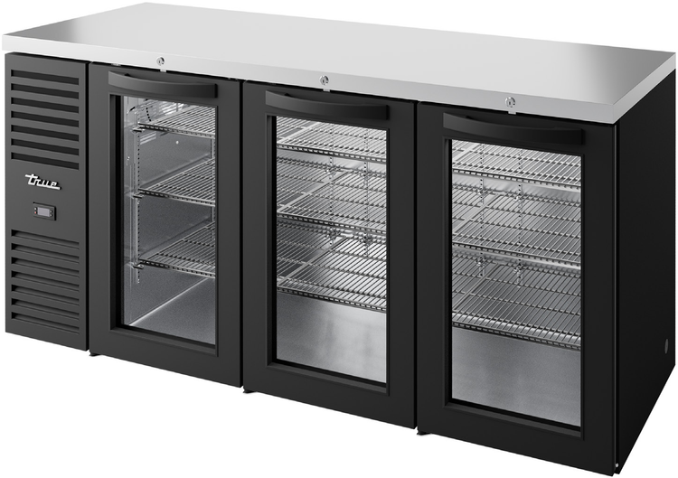 Product image #5 for True Premier Bar 84-Inch Three-Section Refrigerated Back Bar Cooler with Glass Doors