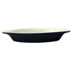 Thumbnail image #1 for International Tableware WRO-8-EW-B Welsh Rarebit & Gratin Dish, 8 oz, Oval Ceramic, Two-Tone, with Handles Case of 3 Dozen