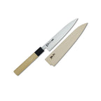 Thumbnail image #1 for Korin Inc Masamoto HMA-SWAPE-165 Japanese Petty Knife, 6-2/5", Right-Handed, 70/30 Bevel, Forged Stainless Steel, Magnolia Wood Handle