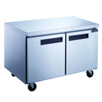 Thumbnail image #1 for Dukers Appliance Co., USA Ltd. DUC36F Two-Section Undercounter Freezer, Solid Doors, Stainless Steel, Bottom-Mount Self-Contained