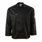 Thumbnail image #1 for Chef Revival J200BK-2X Double-Breasted Chef Jacket, Black, 2X-Large, Long Sleeve, Poly/Cotton