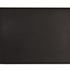Thumbnail image #1 for Cal-Mil Hudson 22025-1813-13 Rectangular Melamine Plate, 18" x 13" x 1", Low Rim, Black Case of 6