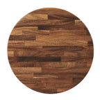 Thumbnail image #1 for G & A Commercial Seating HS Series HS36 Round Saman Hardwood Table Top, 36" Diameter, 1-1/2" Thick, Exotic Walnut Finish