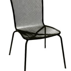 Thumbnail image #1 for ATSMFG ATS AT&S-92 MFG Indoor/Outdoor Side Chair, Mesh Back and Seat, Aluminum Frame, Black Powder Coat