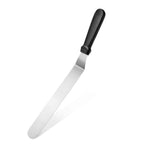 Thumbnail image #2 for New Star Foodservice Inc. 38118 12-Inch Offset Icing Spatula/Spreader, Stainless Steel, Black Plastic Handle Case of 120