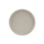Thumbnail image #1 for Cal-Mil Hudson 22026-6-125 Round Melamine Plate, 6" Diameter, 1"H, Low Rim, Taupe Case of 6
